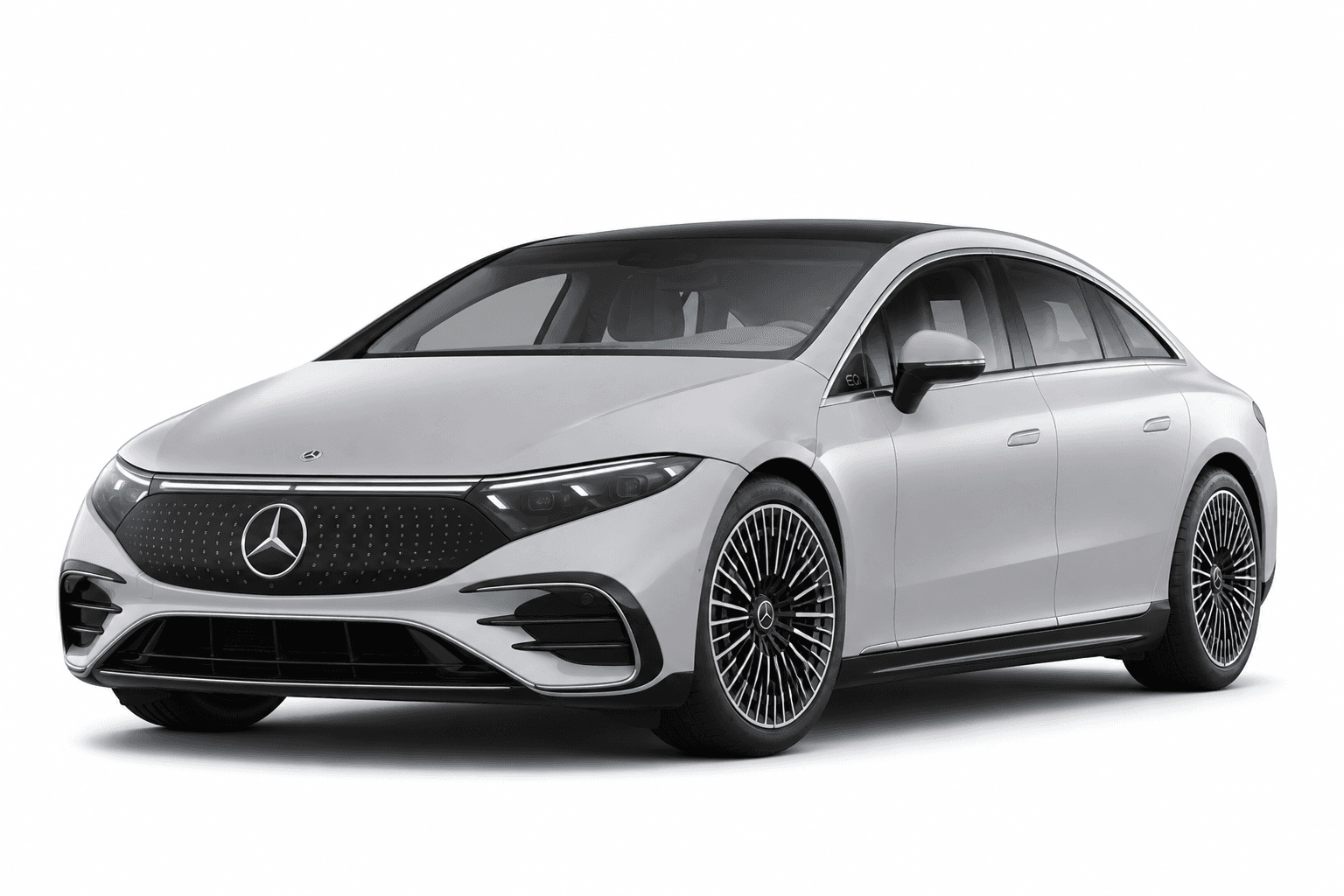 2026 Mercedes EQS 400 SUV in Pearl White — lease deal